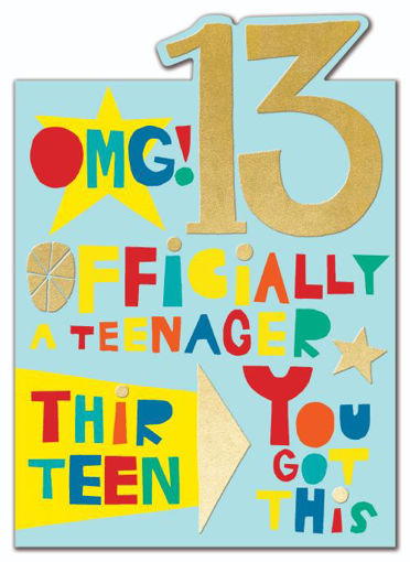 Picture of 13 OFFICIAL TEENAGER BIRTHDAY CARD